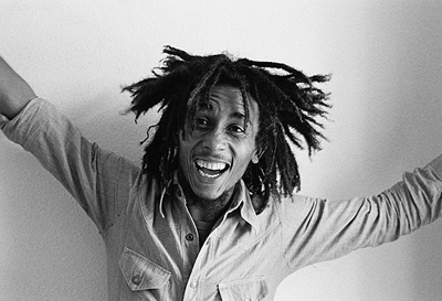 Dennis Morris photo of Bob Marley