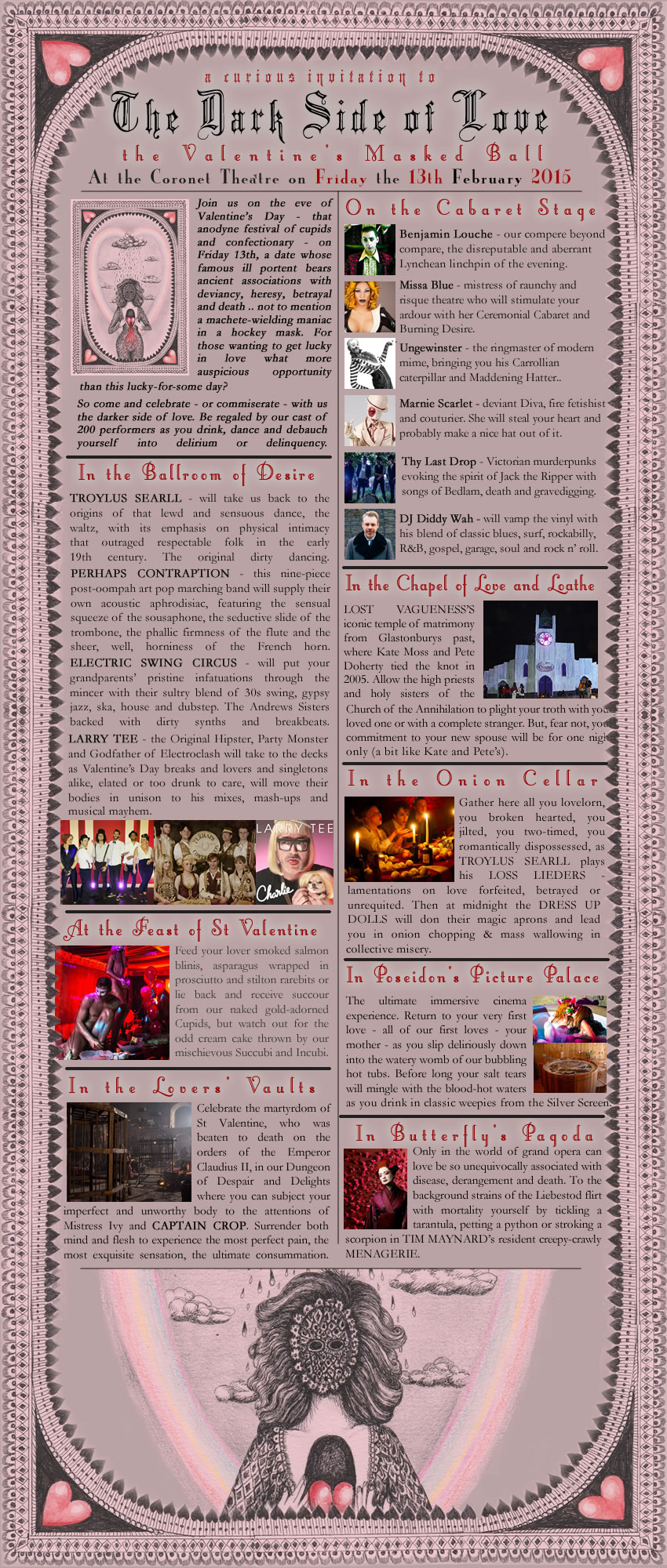 Valentines Masked Ball at the Coronet Theatre, London - The Last Tuesday Society