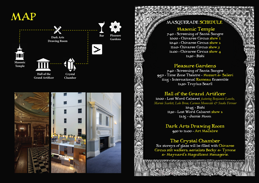 Masonic Masquerade 2016 schedule