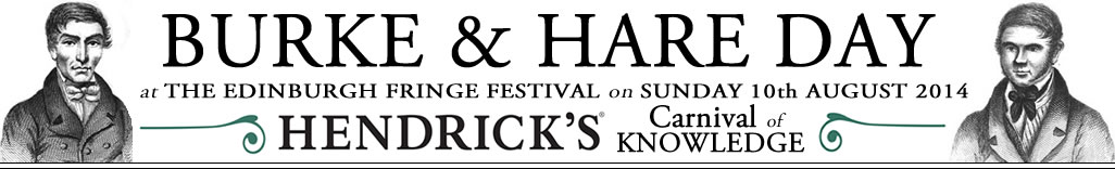 13: 00 – 14:30 Burke and Hare Salon  - THE ANATOMY OF MURDER