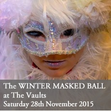 Winter Masked Ball - A Curious Invitation's Christmas party at The Vaults, London. . 30th November 2015.